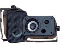 Haut-parleurs filaires bidirectionnels intérieur/extérieur - 300 W, qualité Marine - Fixation universelle - Perfect pour la piscine, la terrasse et le home cinéma