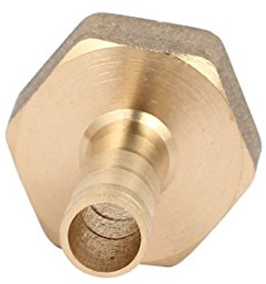 Aansluiting 1/2BSP binnendraad 8 mm slangkoppeling van messing met haltervorm, 2 stuks — afbeelding 3