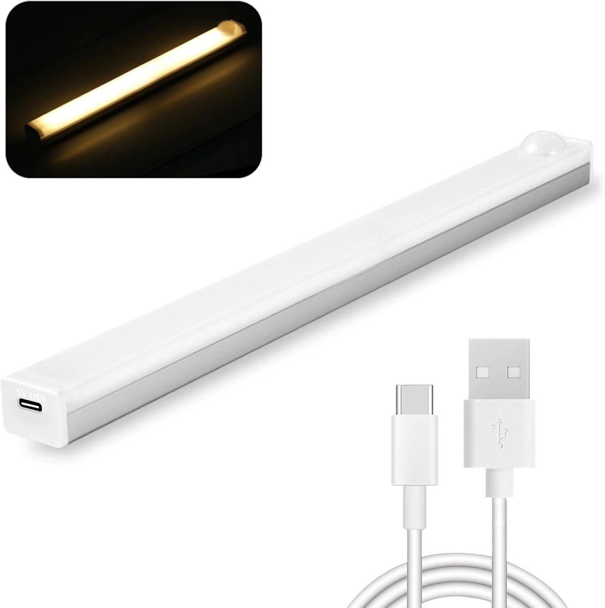 Dimbare Ledstrip Lamp met Bewegingssensor voor Keuken en Kastverlichting - 3 Modi en Eenvoudige Installatie