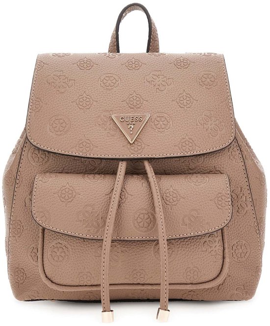 GUESS sac à dos de loisirs Cresidia II Flap Backpack Dark Taupe Logo