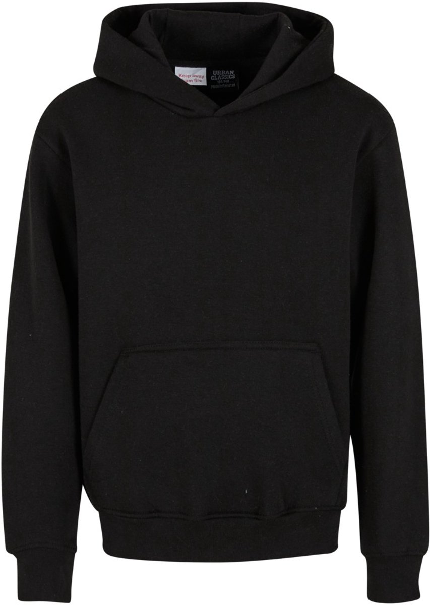 Urban Classics Basic Essential Kinder hoodie/trui Kids 122/128 Zwart