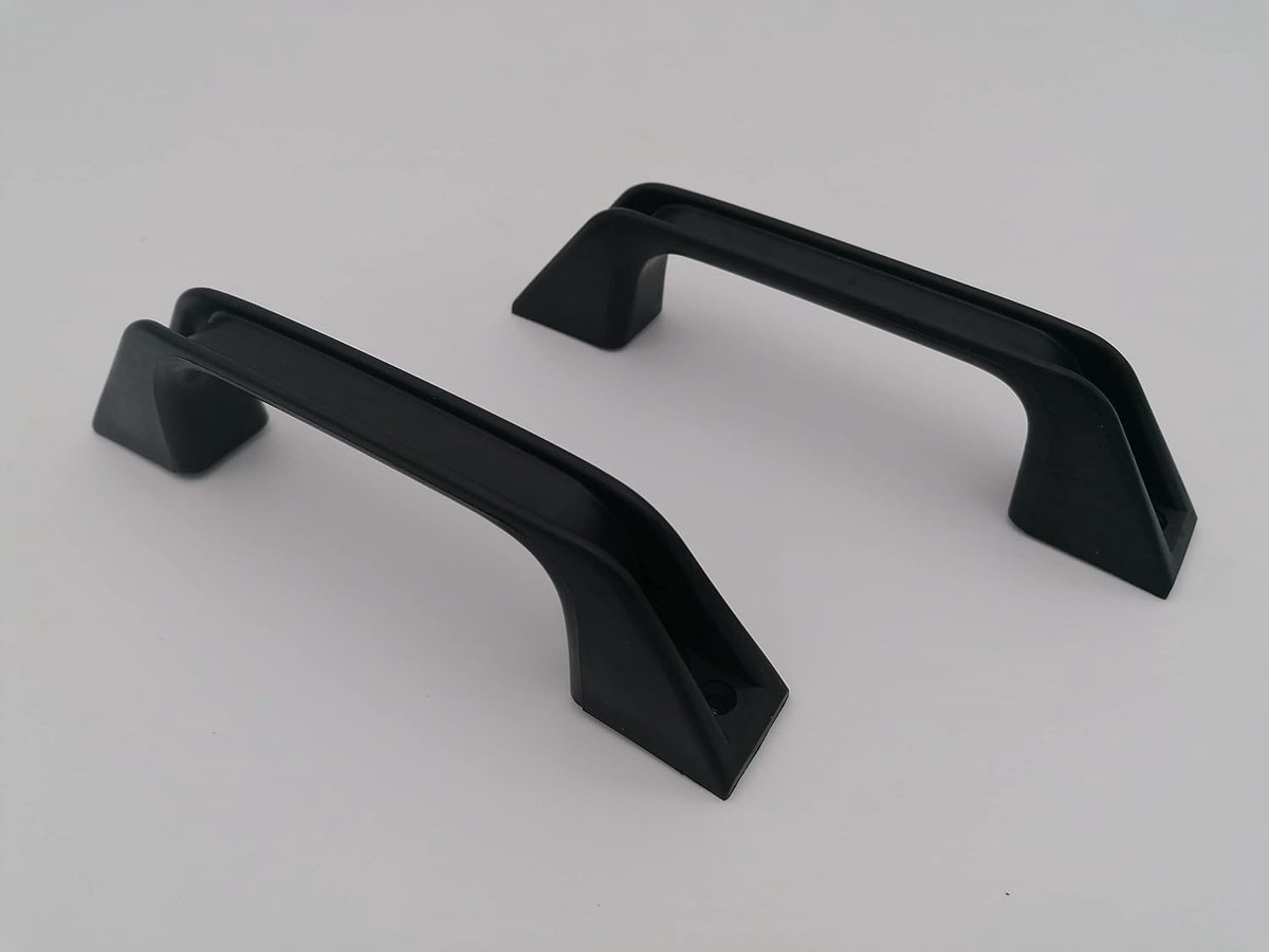 Caravangreep 2 x set voor aanhanger - Zwart, UV-bestendig