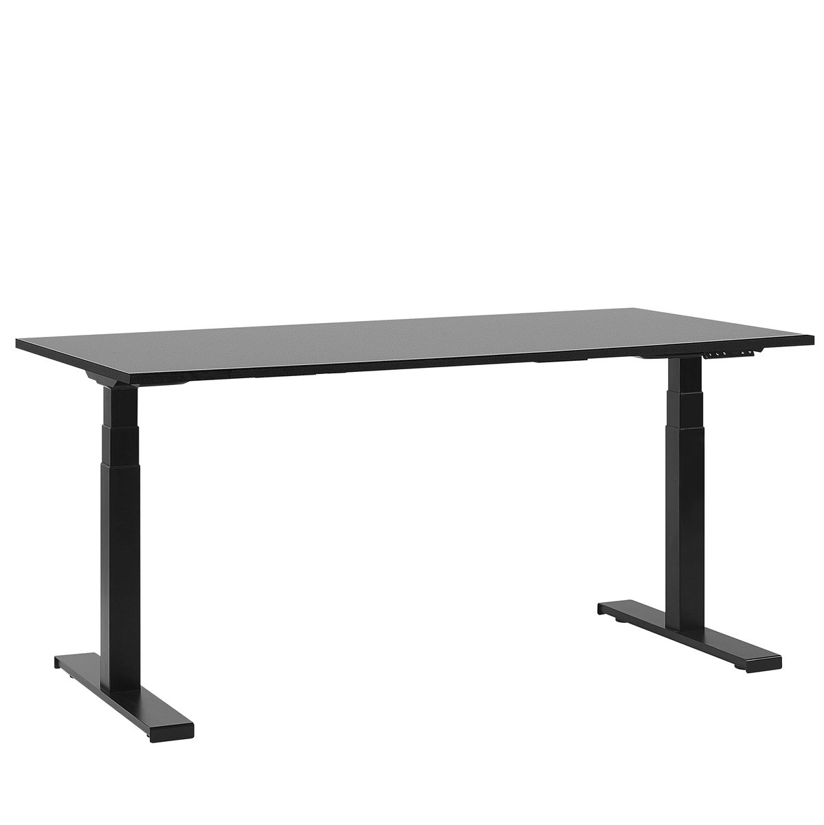 Beliani DESTIN II - Elektrisch verstelbaar bureau - Zwart - 160 x 72 cm - MDF