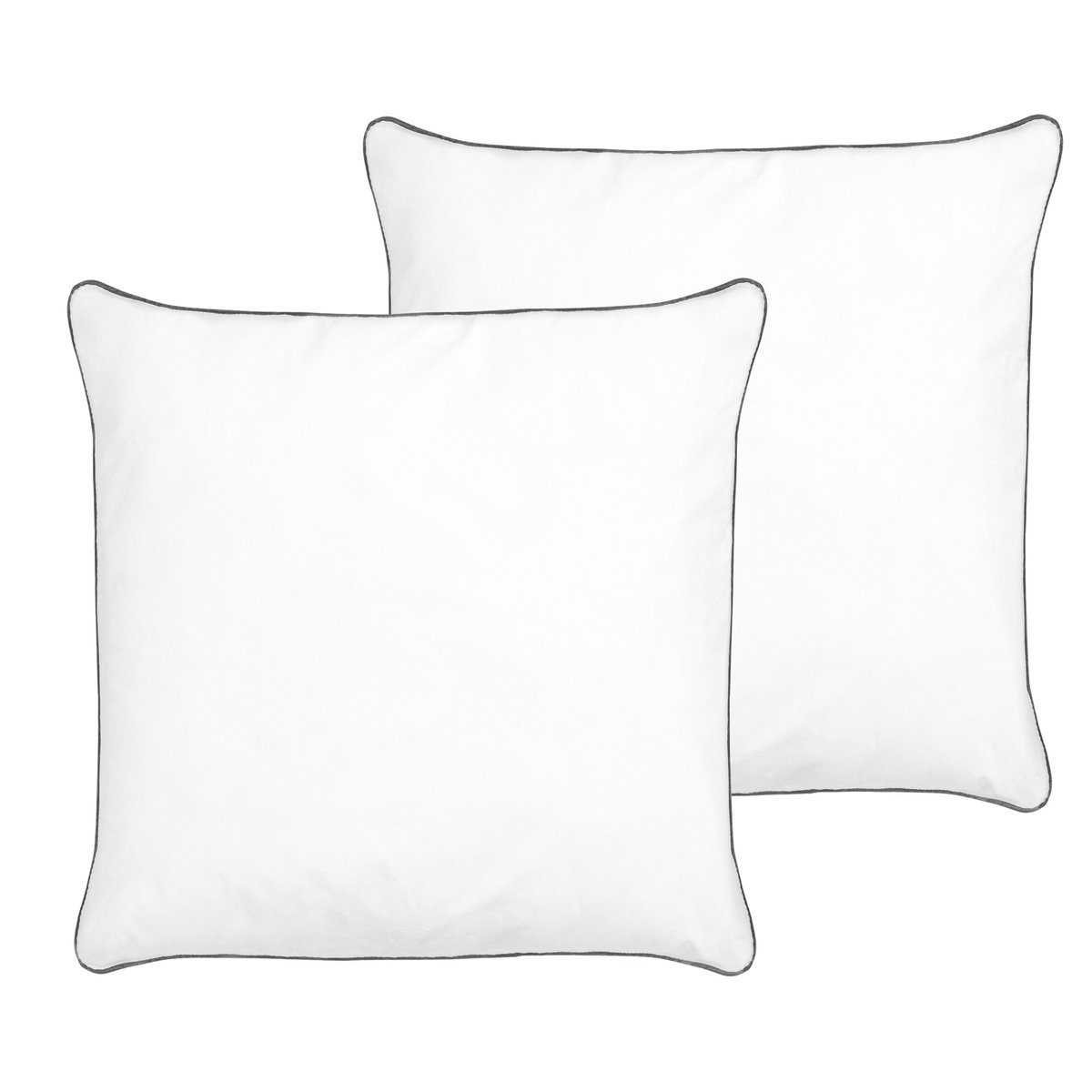 BELIANI PELISTER - Kussen set van 2 - Wit - 80 x 80 cm - Katoen