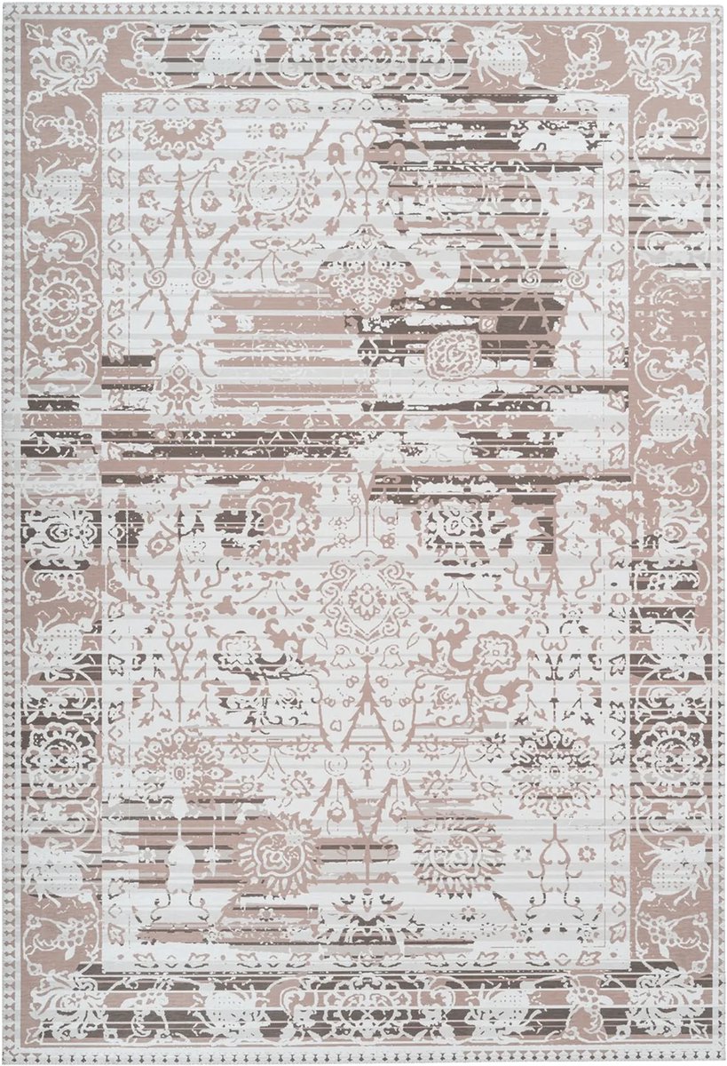 Vintage Vloerkleed | Tapijt | Galaxy | Ornamenteel | Beige | 170x240 cm