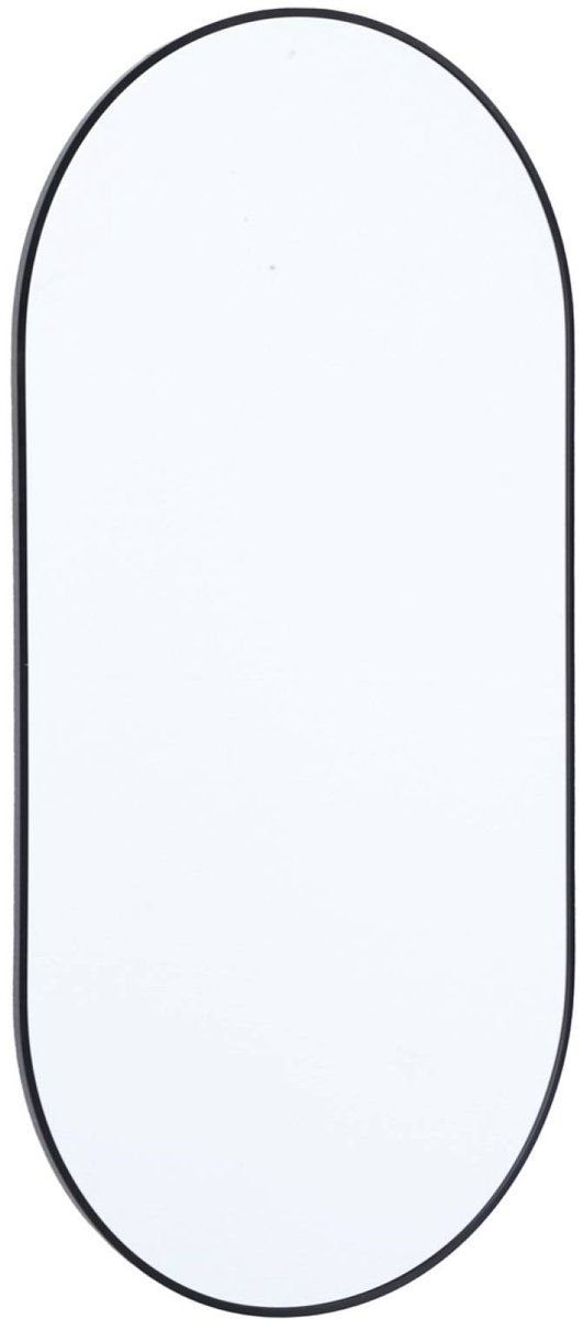 sweeek - Ovale spiegel aluminium 60 x 120 x 1,6 cm - ashley