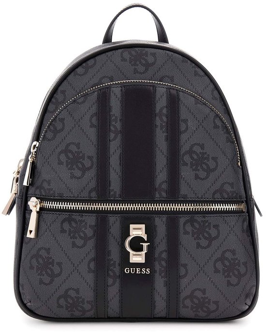 GUESS sac à dos de loisirs Erenia Backpack Coal Logo gris foncé