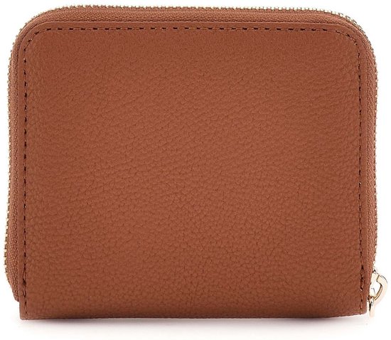 GUESS porte-monnaie Gregoria SLG Small Zip Around Wallet Cognac brun
