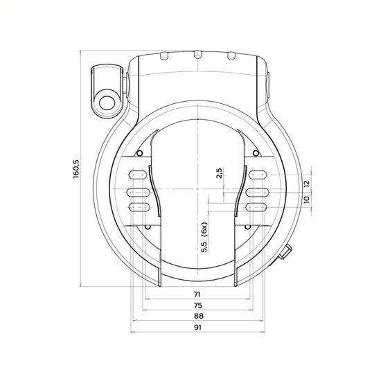 Axa Defender RL ART-2 Ringslot - Zilvergrijs / Zwart van AXA — afbeelding 2