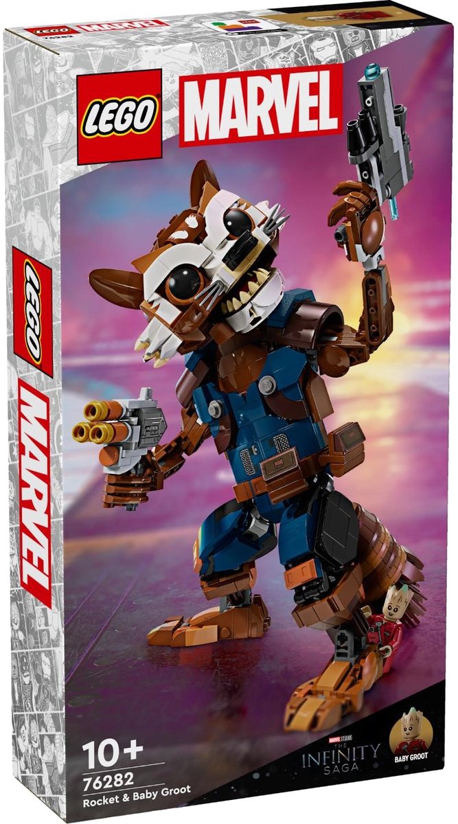 LEGO Marvel Rocket en Baby Groot - 76282