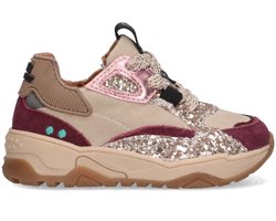 BunniesJR 225875-448 Meisjes Lage Sneakers - Roze - Leer - Veters