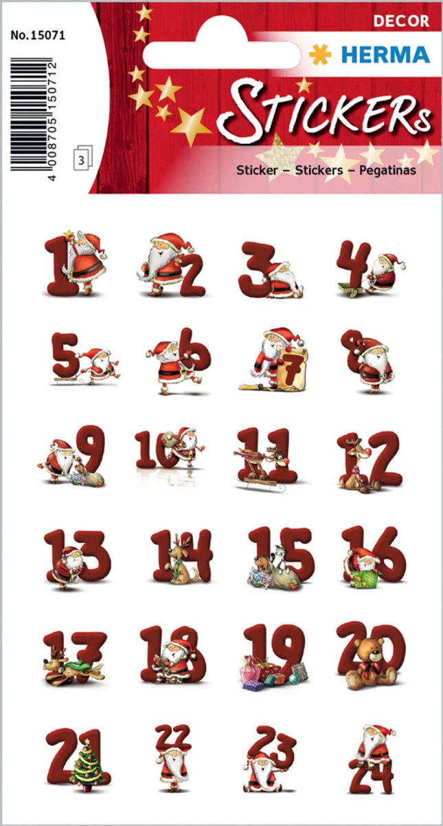 HERMA 15255 sticker Papier Zwart, Goud, Grijs Permanent 24 stuk(s)