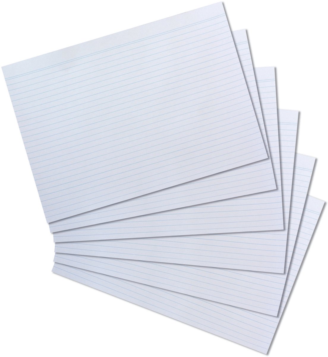 Herlitz indexkaarten - DIN A4 - gelinieerd - wit - 100st.