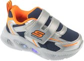 Skechers Meteor-Lights - Glow Spike, pour garçon, Argent, Baskets pour femmes, pointure : 22