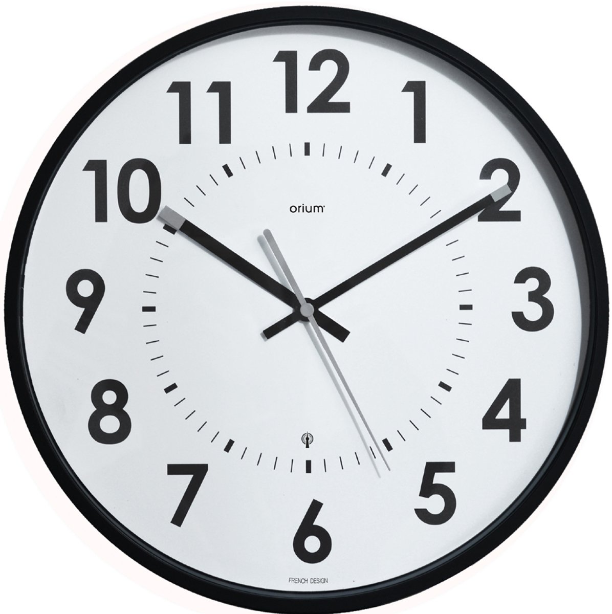 CEP Orium Abyliss radiografische wandklok, quartz, stil, zwart