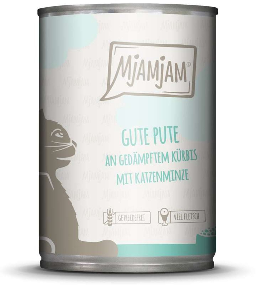 MjAMjAM MjAMjAM Cat - Leckere Mahlzeiten Dose 6x400g | Pute & Kürbis