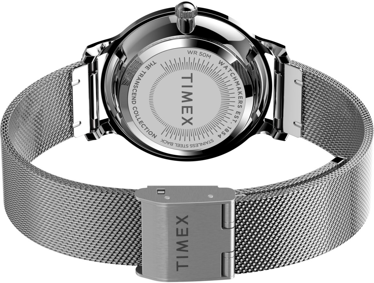 Timex Transcend Kwarts Analoog Horloge Zilverkleur Case: 100% Low Lead Brass| Bracelet: 100% Stainless Steel 31 mm TWG063900AJ, TWG064000AJ, TWG064100AJ