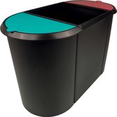 Kadax Standaard Voor Afvalscheiding, Stabiele Afvalz Met Kunststof Deksel Vuilniszakstandaard Afvalemmer Vuilniszakhouder Vuilnisstandaard Enkel Blauw 760110437