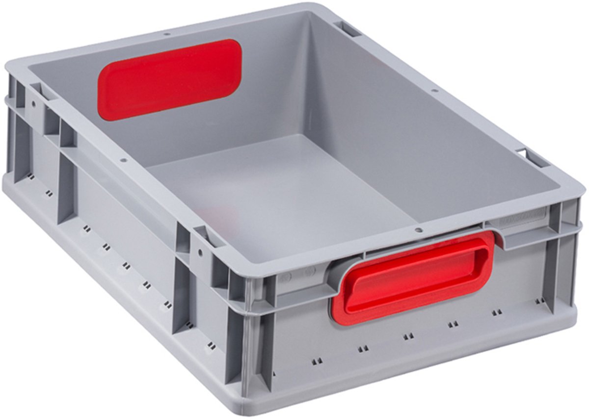 Allit transport stapelbak gesloten handgreep rood 400 x 300 x 320...