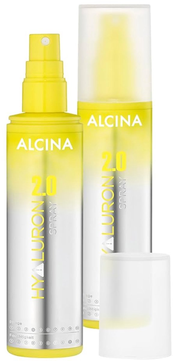 ALCINA Hyaluron 2.0 Spray 125ml Moisturizes Dry Hair Anti-Heat-Factor Prevents Heat Damage