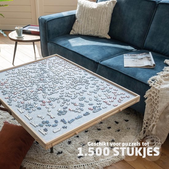Verstelbare Puzzelplaat met 4 Lades en Opbergsysteem - 1500