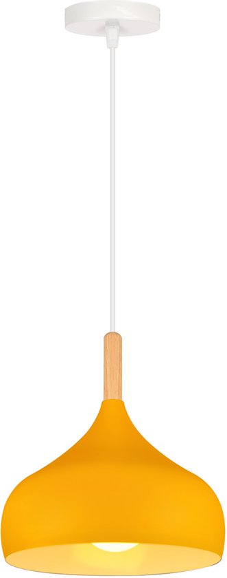 Suspension de salon moderne, plafonnier E27 , lustre pour chambre à coucher, Cuisine, couloir, jaune