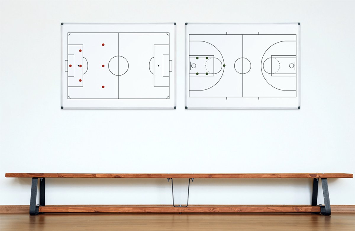 Bi-Office whiteboard voetbalveld, 600 x 450 mm