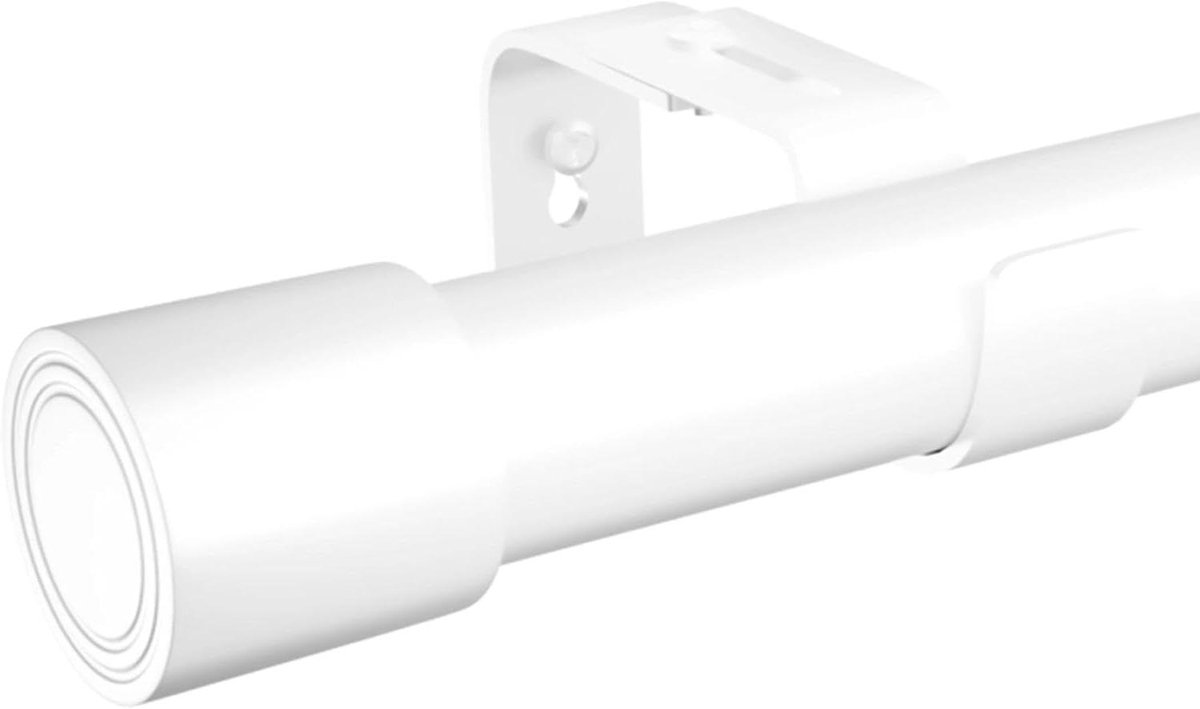 Allecto plus - Curtain rod met verstelbare beugels, zwaar belastbaar - Wit - 71-143 cm Upgrade uw interieur met deze verstelbare gordijnroede. Perfect voor ramen en deuren in de slaapkamer, eetkamer of keuken.