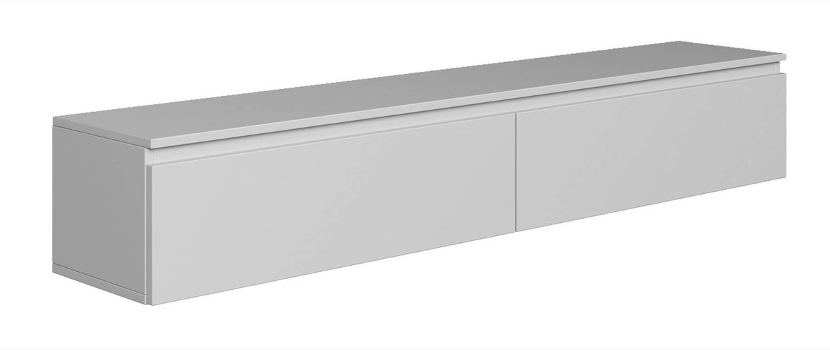 Selsey Bemmi - TV-wandmeubel, grijs, 175 cm Kasjmier grijs