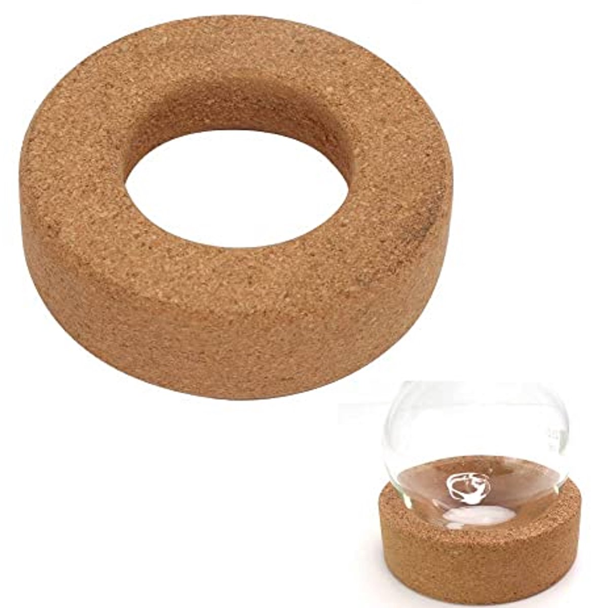 Kurkstandaard ronde kolfstandaard kurkring 95 mm / 3,7"diameter Geschikt voor de zuiger van 150 ml-1000 ml
