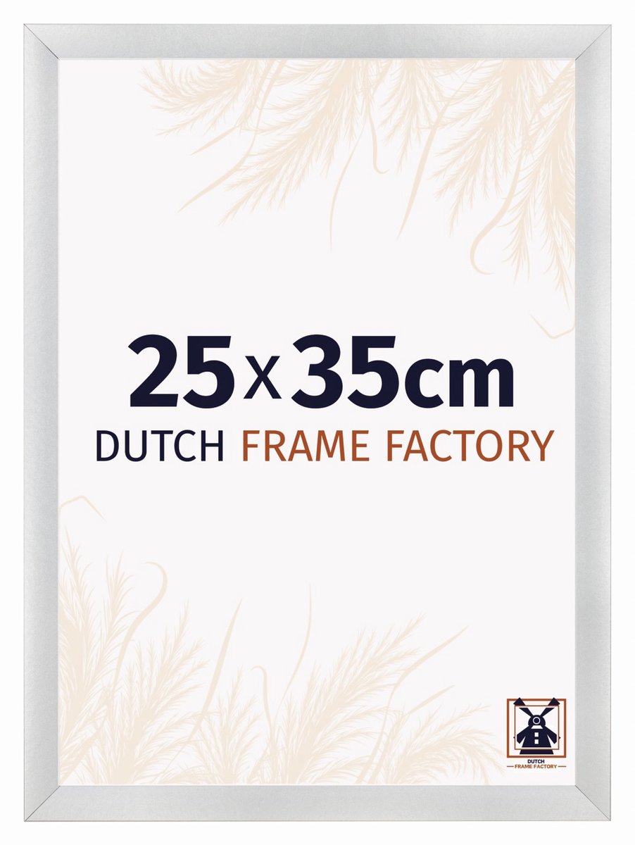 Dutch Frame Factory Fotolijst 25x35 cm - MDF - Zilver Mat - Praag