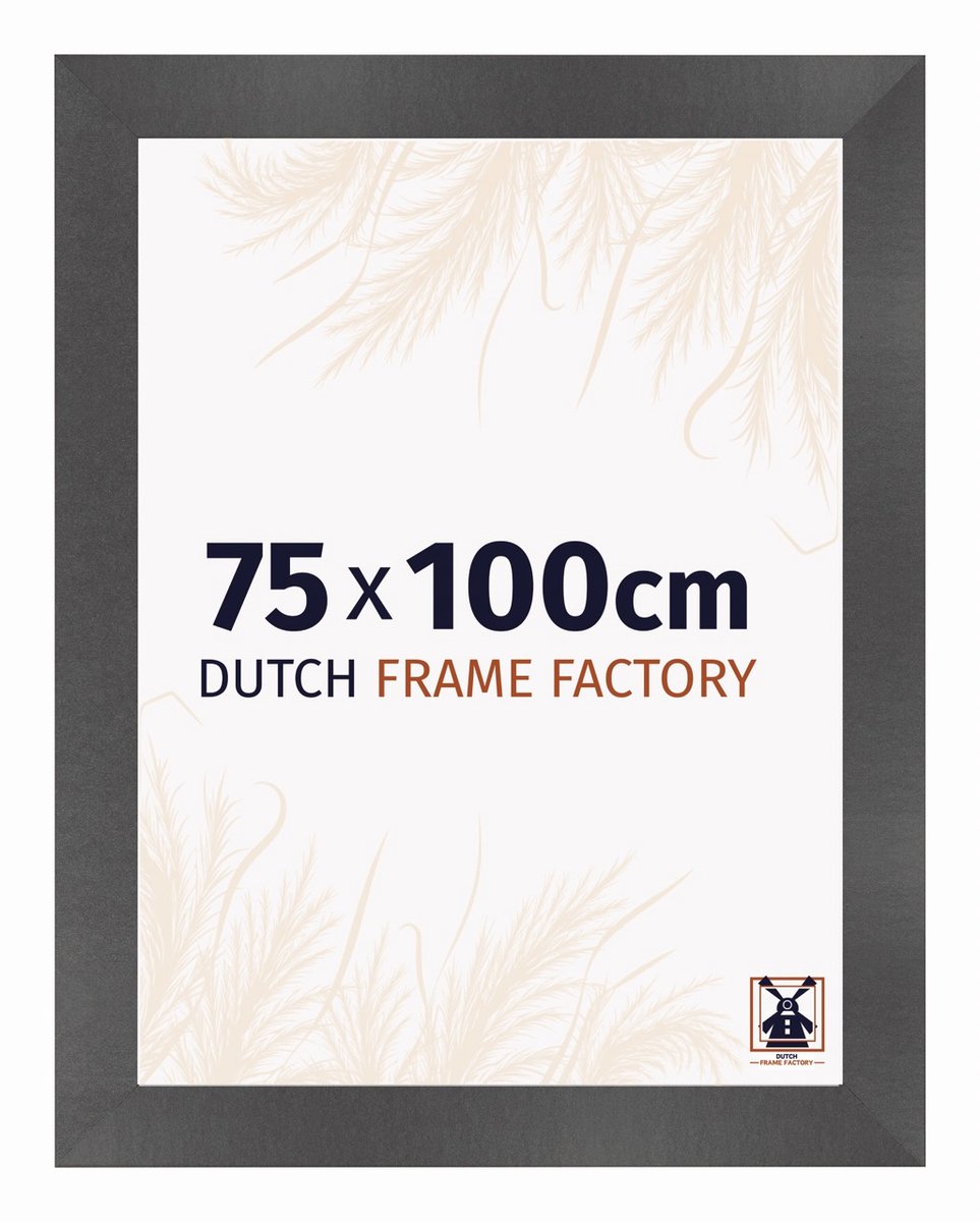 Dutch Frame Factory Fotolijst 75x100 cm - MDF - Zwart Mat - Praag