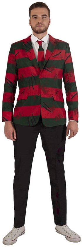 Suitmeister - Freddy Krueger - Heren Carnavals Jasje - Maat M