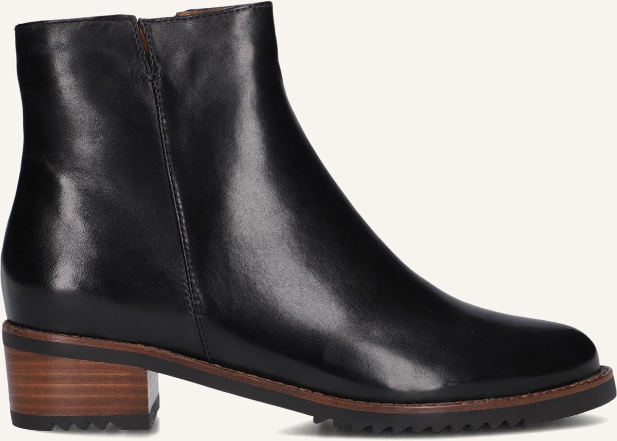 EVERYBODY Belport Enkellaarsjes - Enkelboots met rits - Dames - Zwart - Maat 44
