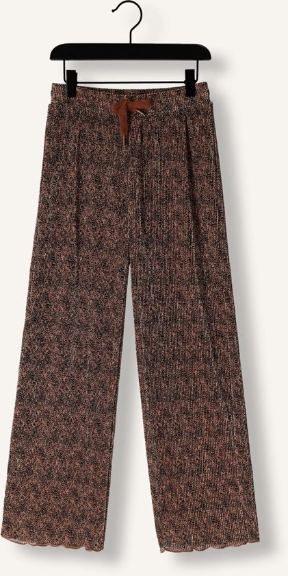 Pantalons Palazzo Léopard Nono Sun Aop Filles - Marron - Taille 146/152