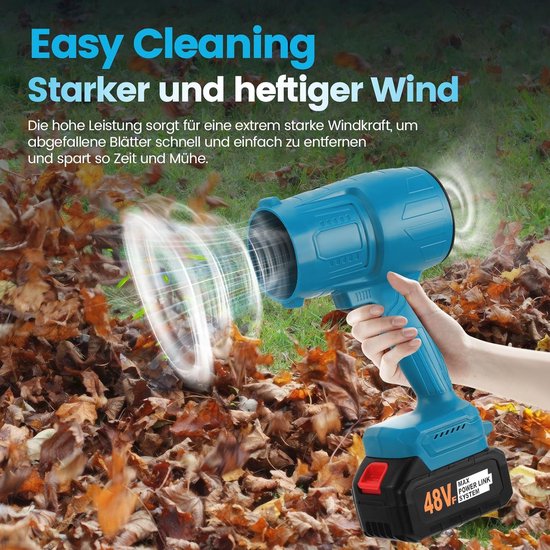 Draadloze bladblazer 38000 tpm - Compacte stofblazer voor tuin en auto van Spaerxx — afbeelding 3