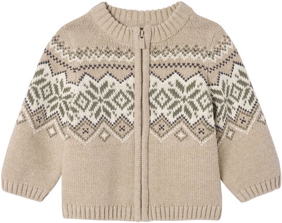 Vertbaudet Babyvestje met rits van jacquard gebreid