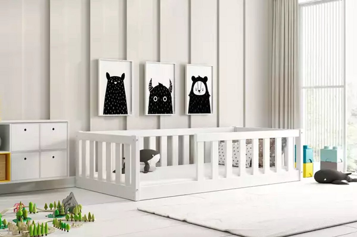 BMS - Kinder Eenpersoonsbed Bella Sima - 80x160 cm - Wit
