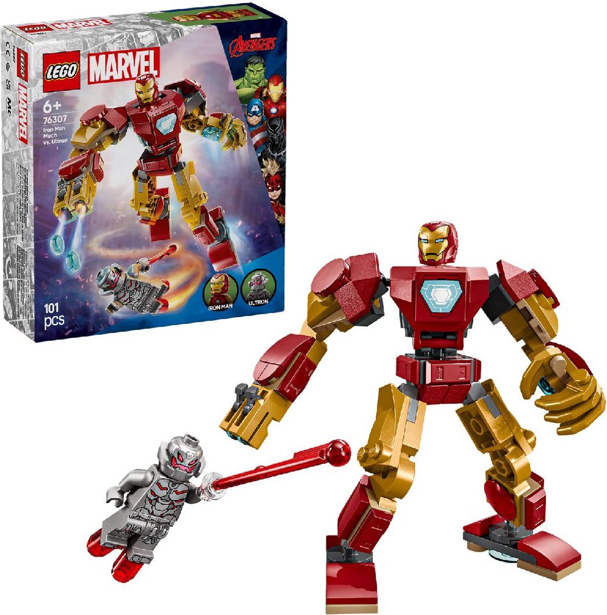 LEGO® Marvel Iron Man mecha vs. Ultron speelset - 76307 — afbeelding 10