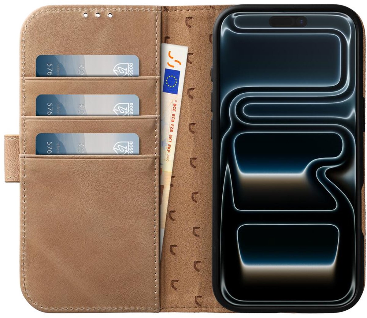hoesje geschikt voor Apple iPhone 17 Pro Max zwart wit kort haar | Leder koeienhuid vacht hoesje geschikt voor Apple iPhone 17 Pro Max zwart wit kort haar | Leder koeienhuid vacht