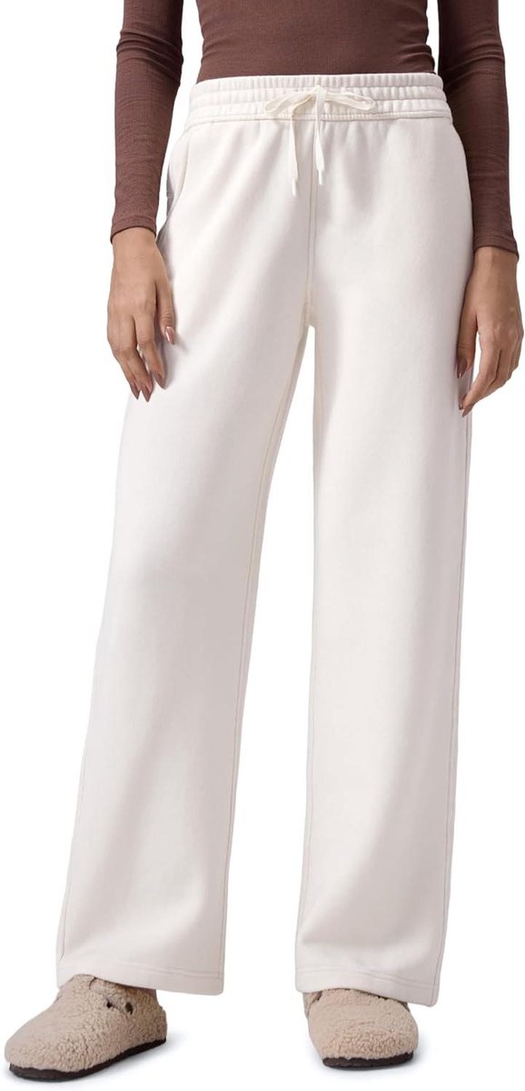 **Allecto plus - Katoen Fleece Gevoerde Sweatpants Vrouwen - Comfortabel en Stijlvol - Loungebroek Dames**
