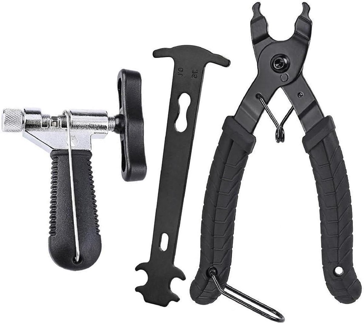 Allecto plus - Fietskettinggereedschapset met 3-delige set, kettingverwijderingsgereedschap, 3-in-1 kettingcombinatiegereedschap voor versnellingen 6/7/8/9/10, MTB en racefietsreparatie.