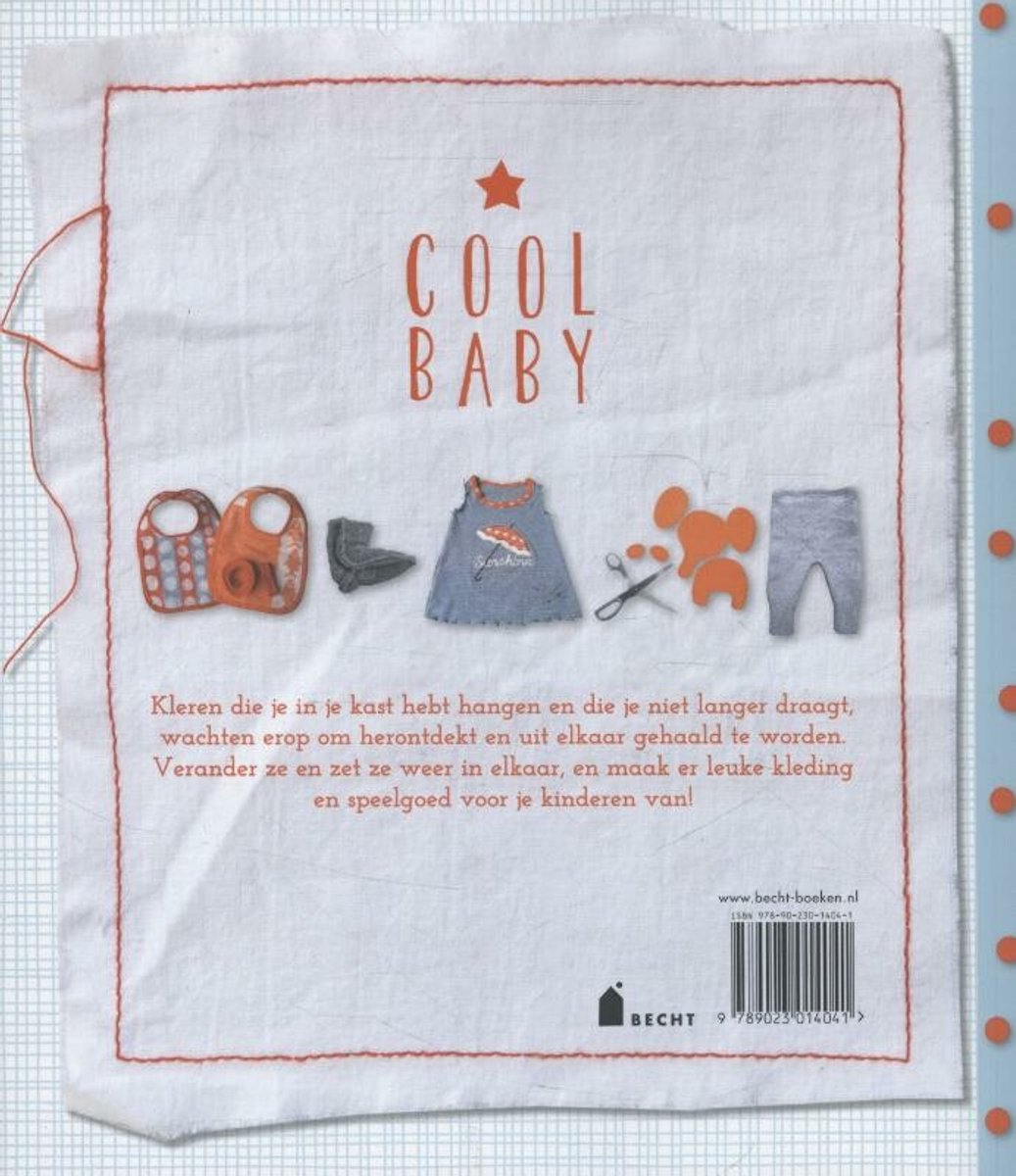 Kinderkleding en speelgoed om zelf te maken, waaronder slabbetjes, een jurk, schoenen en een broek.