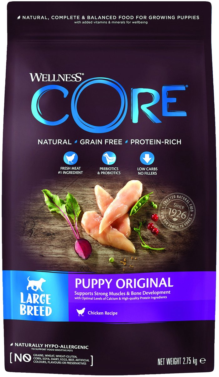 Wellness Core Wellness Core Grain Free Large Breed Puppy Kip - Hondenvoer - 2.75 kg