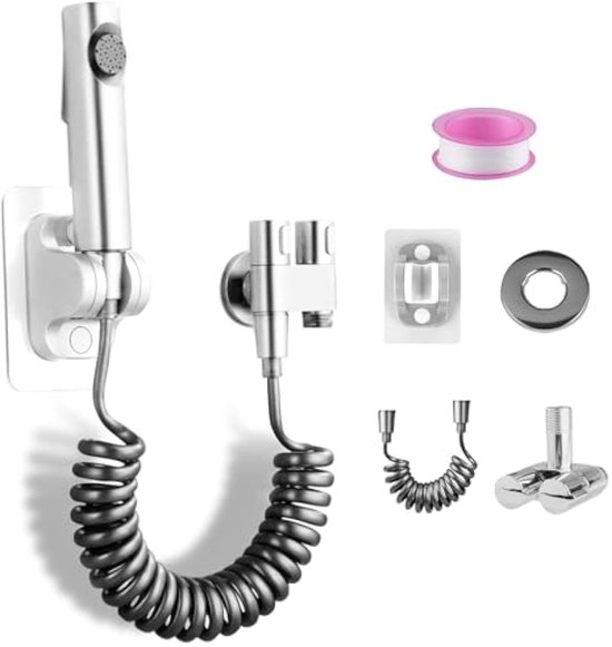 Crosswater MPRO Bidet handdoucheset - inclusief wandhouder - messing Crosswater MPRO Bidet handdoucheset - inclusief wandhouder - messing