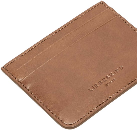LIEBESKIND BERLIN Cuir étui pour carte de crédit Liam Card Holder Sepia marron clair