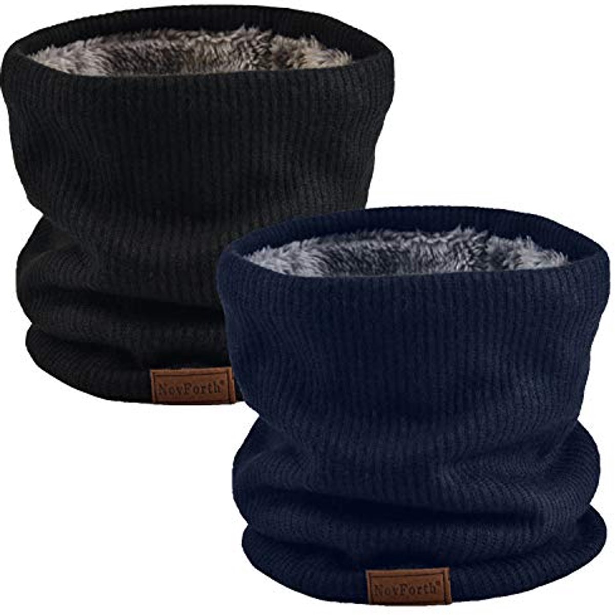 Zachte Fleece Neck Warmer - Dubbellaags Infinity Sjaal voor Herfst en Winter