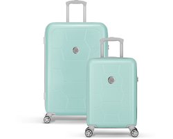 SUITSUIT Kofferset 2 delig - Reiskoffer groot - Handbagage koffer - Koffer set - Veilig Cijferslot - Reiskoffer set - Reiskoffer met wielen - Caretta kofferset Soft Lime