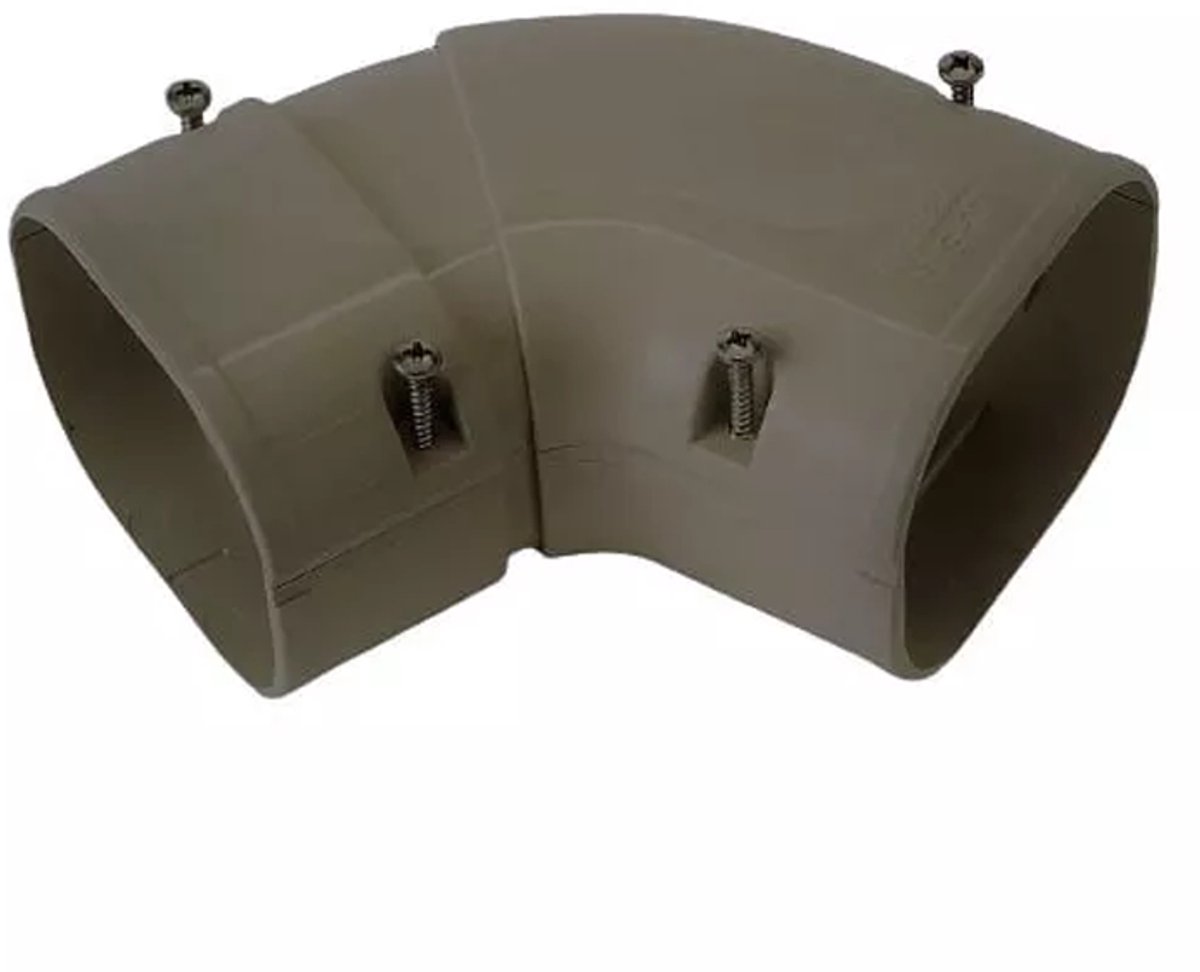 Bocht 45-90° Vlak Verstelbaar PVC Bruin Inaba Denko SKS-77-B 75 mm