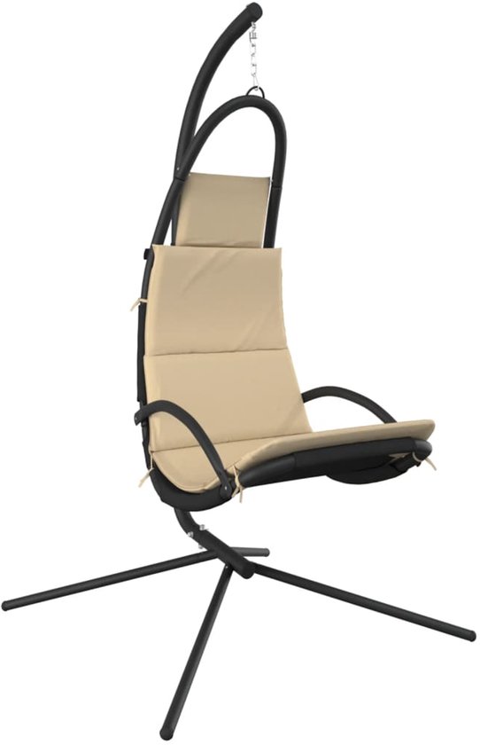 B-Play Nestschommel Comfort Zwart met kussen 100 cm Premium met BR touw kopen? - De Bruine Speeltoestellen